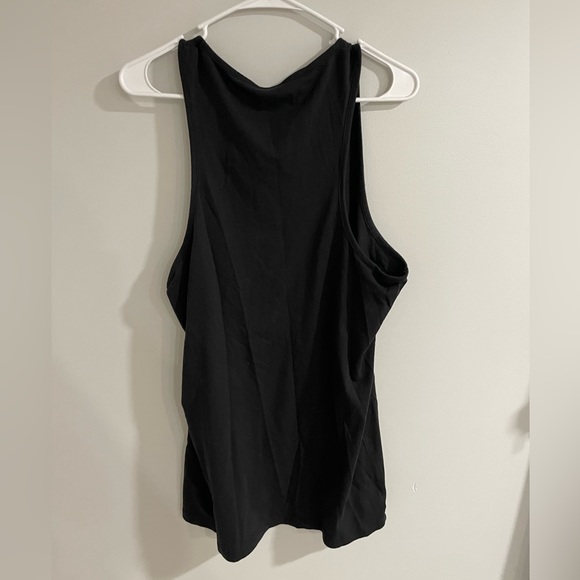 Men’s Black gym shark tank top - Picture 2 of 3